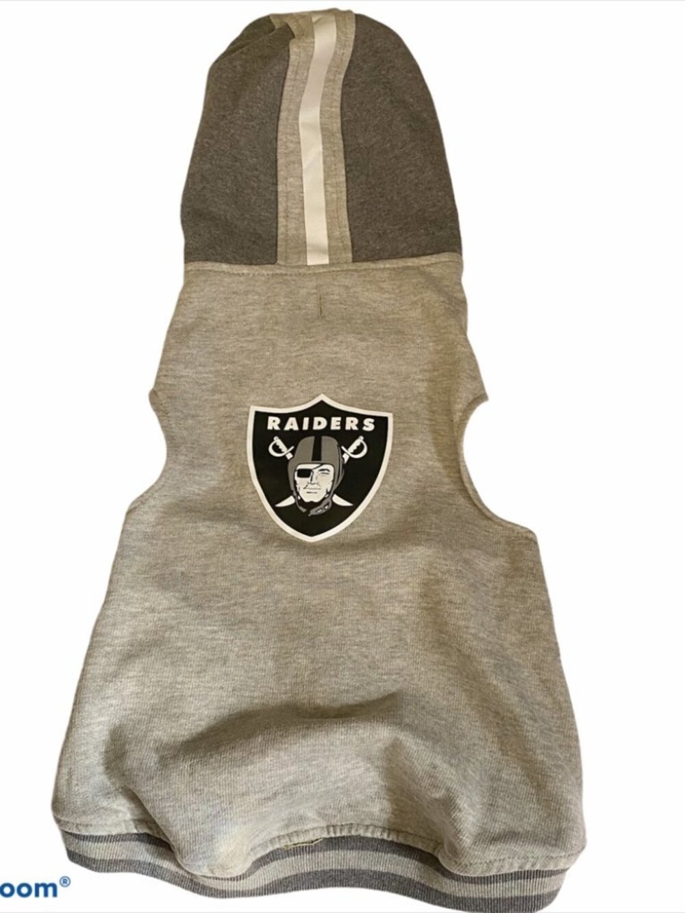 RAIDERS dog jacket knit fleece gray